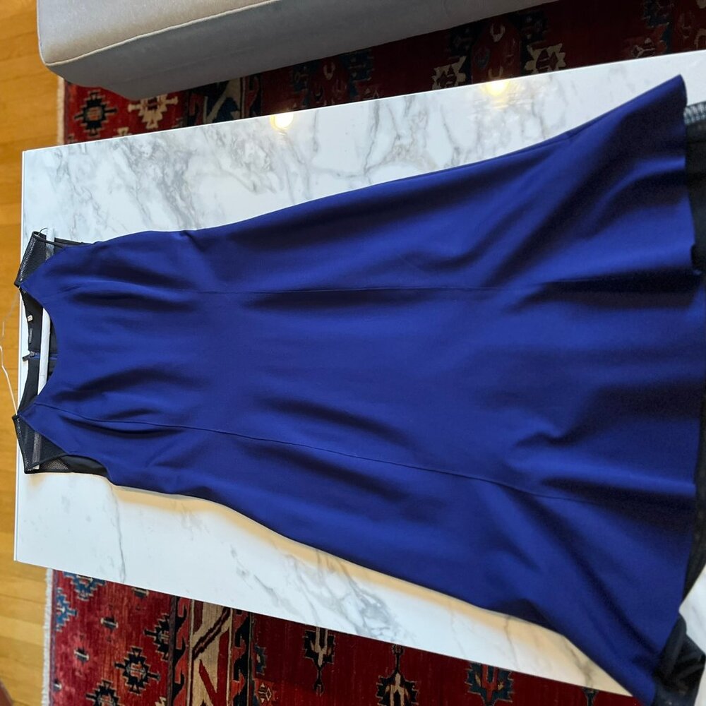 Deep royal blue Elie Tahari lined cocktail dress, size 12 (2025 size 10)